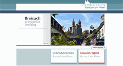 Desktop Screenshot of breisach.de